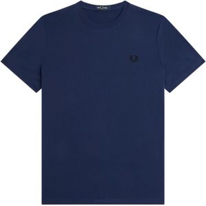 Fred Perry, Heren, Tops, Blauw, Maat: S Katoen,