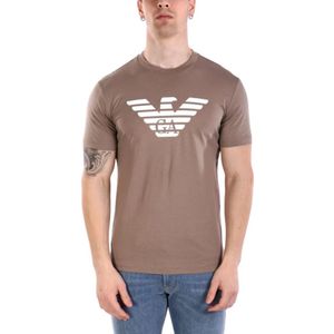 Emporio Armani, Heren, Tops, Bruin, Maat: L