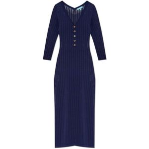 Melissa Odabash, Dames, Jurken, Blauw, Maat: XS Katoen,