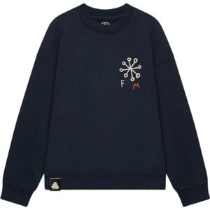 Flower Mountain, Heren, Sweatshirts & Hoodies, Blauw, Maat: M Katoen,