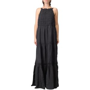 Ganni, Dames, Jurken, Grijs, Maat: XS