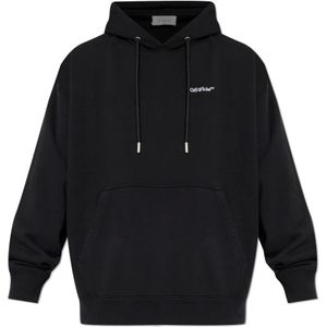Off White, Heren, Sweatshirts & Hoodies, Zwart, Maat: L Katoen,