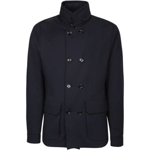 Moorer, Heren, Mantels, Blauw, Maat: M
