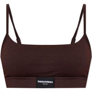 Dsquared2, Dames, Ondergoed, Bruin, Maat: XL Modal,