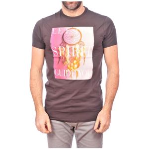 Armani Jeans, Heren, Tops, Bruin, Maat: L Katoen,