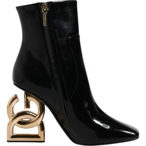 Dolce & Gabbana, Dames, Schoenen, Zwart, Maat: 38 EU Katoen,