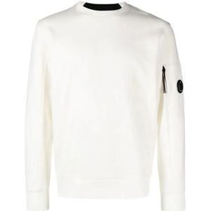 C.p. Company, Heren, Sweatshirts & Hoodies, Wit, Maat: XS Katoen,