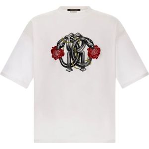 Roberto Cavalli, Heren, Tops, Wit, Maat: XS