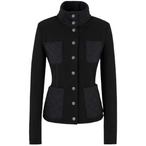 Giorgio Armani, Dames, Jassen, Zwart, Maat: S Viscose,