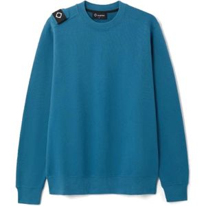 Ma.strum, Heren, Sweatshirts & Hoodies, Blauw, Maat: S Katoen,