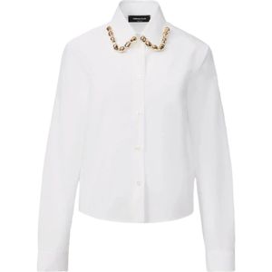 Fabiana Filippi, Dames, Blouses & Shirts, Wit, Maat: XS Katoen,