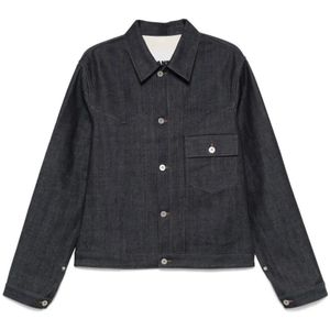 Jil Sander, Heren, Jassen, Blauw, Maat: L