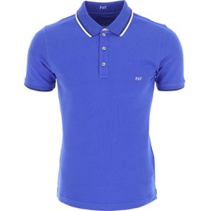 Fay, Heren, Tops, Blauw, Maat: L Katoen,
