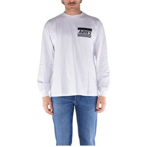 Aries, Heren, Tops, Wit, Maat: M Katoen,