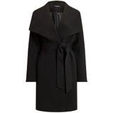 Ralph Lauren - Wikkeljas met Ceintuur - Zwart - Dames - Leren Jassen