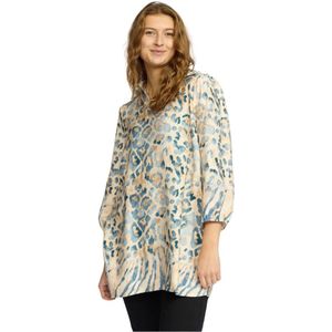 2-Biz, Dames, Blouses & Shirts, Veelkleurig, Maat: L Viscose,