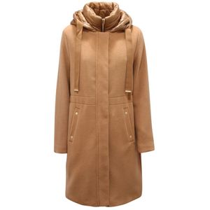 Herno, Dames, Mantels, Beige, Maat: S Wol,
