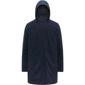 K-Way, Heren, Mantels, Blauw, Maat: L Leer,