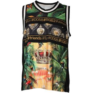 Dolce & Gabbana - Tropische Print - Mouwloze Tank Top - Veelkleurig - Heren