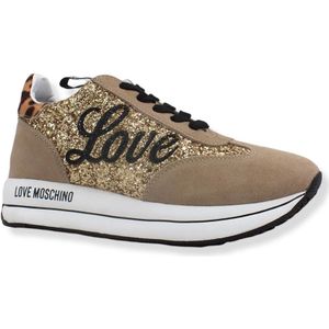 Love Moschino, Dames, Schoenen, Geel, Maat: 37 EU Leer,