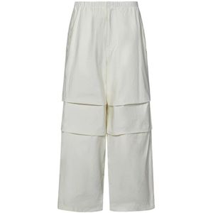 Jil Sander, Heren, Broeken, Wit, Maat: S Katoen,