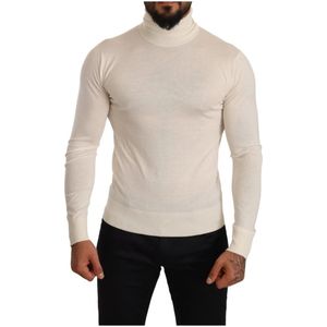 Dolce & Gabbana, Heren, Truien, Beige, Maat: S Kasjmier,