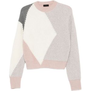 Liu Jo, Dames, Truien, Veelkleurig, Maat: M Wol,