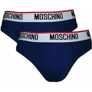 Moschino, Heren, Ondergoed, Blauw, Maat: XS Katoen,