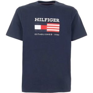 Tommy Hilfiger, Heren, Tops, Blauw, Maat: S