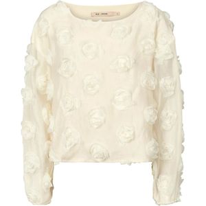 RUE de Femme, Dames, Blouses & Shirts, Beige, Maat: M Poliester,