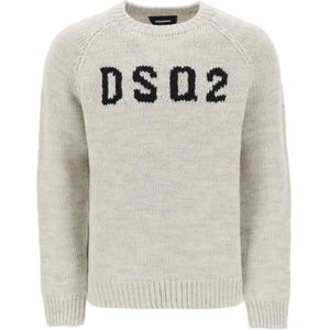 Dsquared2 Truien , Gray , Heren , Maat: L