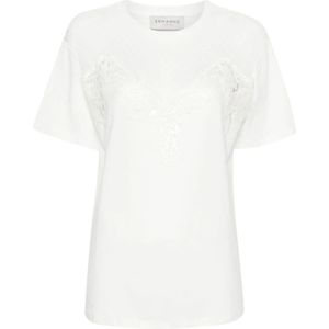 Ermanno Scervino, Dames, Tops, Wit, Maat: S Katoen,
