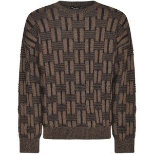 Giorgio Armani, Heren, Truien, Bruin, Maat: M Wol,