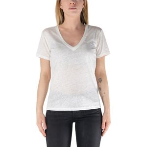 MC2 Saint Barth, Dames, Tops, Wit, Maat: M Linnen,