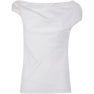 Entire Studios, Dames, Blouses & Shirts, Wit, Maat: M Katoen,