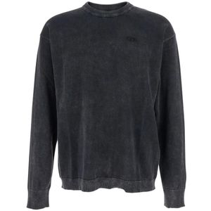 Diesel, Heren, Tops, Grijs, Maat: L Katoen,