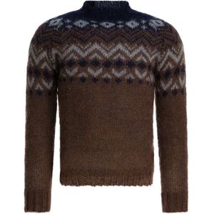 Rakkì, Heren, Truien, Bruin, Maat: XL Wol,