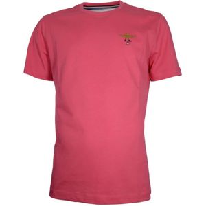 Aeronautica Militare, Heren, Tops, Roze, Maat: 3XL Katoen,