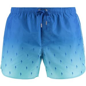 Neil Barrett, Heren, Badkleding, Blauw, Maat: XL Polyamide,