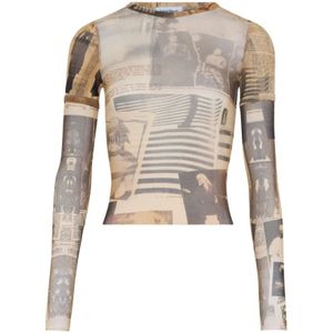 Jean Paul Gaultier, Dames, Tops, Veelkleurig, Maat: XS