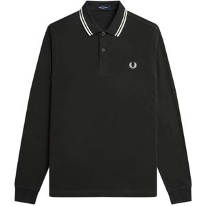 Fred Perry, Heren, Tops, Zwart, Maat: M Katoen,