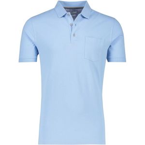 Brax - Heren T-shirt - Blauw - Katoen