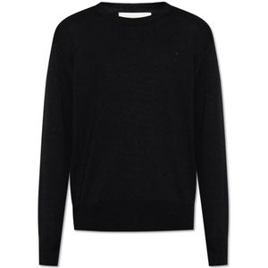 Ami Paris, Heren, Truien, Zwart, Maat: 2XS Wol,