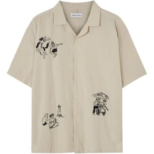 Edmmond Studios, Heren, Overhemden, Beige, Maat: M