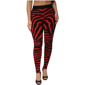 Dolce & Gabbana, Dames, Broeken, Veelkleurig, Maat: XS Nylon,