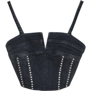 Gaëlle Paris, Dames, Tops, Zwart, Maat: M