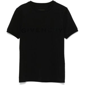 Givenchy, Dames, Tops, Zwart, Maat: XS Katoen,