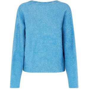 Stine Goya, Dames, Truien, Blauw, Maat: M Polyamide,