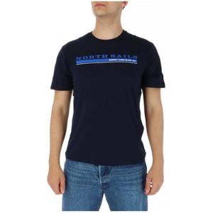 North Sails, Heren, Tops, Blauw, Maat: S Katoen,