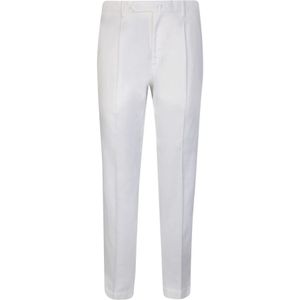 Dell'oglio, Heren, Broeken, Wit, Maat: XL Linnen,